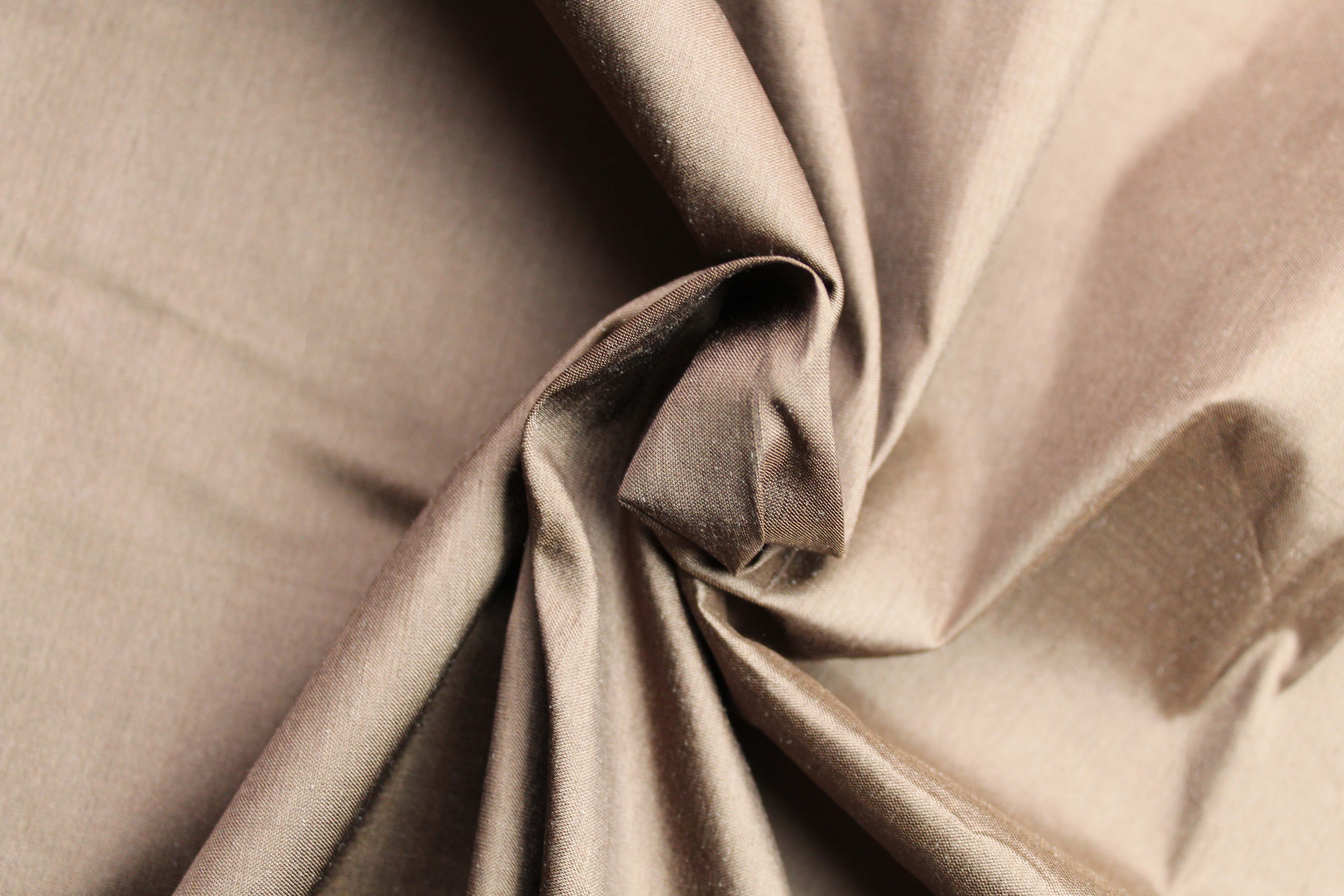 SILK DUPION 150cm - CHOC